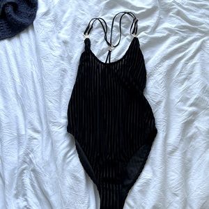 Bluebella Black Velvet Body Suit